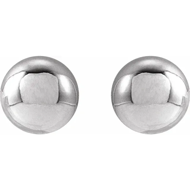 14KT Gold Ball Earrings - Image 2