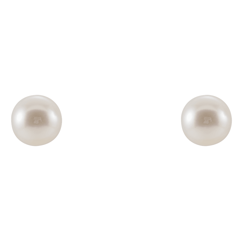 Freshwater Pearl Stud Earrings - Image 2