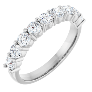14KT Gold 9/10 CTW Lab-Grown Diamond Anniversary Band