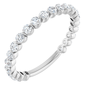 14KT Gold 3/4 CTW Lab-Grown Diamond Anniversary Band