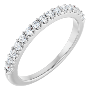 14K White Gold 1/3 CTW Lab-Grown Diamond Anniversary Band