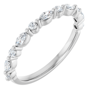 14KT Gold 1/3 CTW Lab-Grown Diamond Anniversary Band