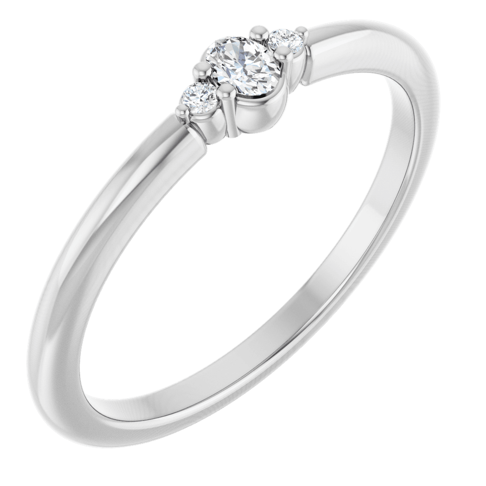14K Gold .07 CTW Lab-Grown Diamond Stackable Ring
