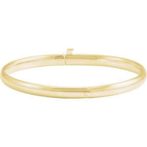 14K Gold Baby Bangle 5 1/2" Bracelet