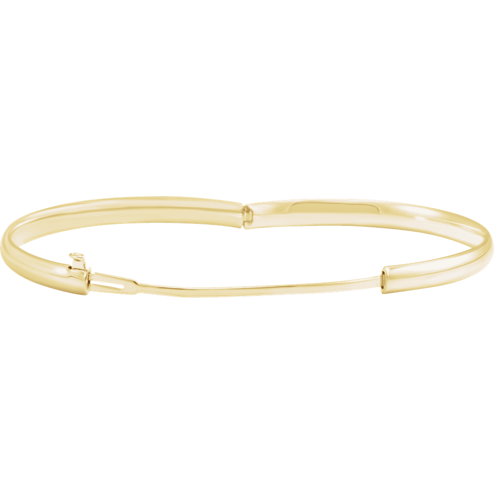 14K Gold Baby Bangle 5 1/2" Bracelet - Image 2