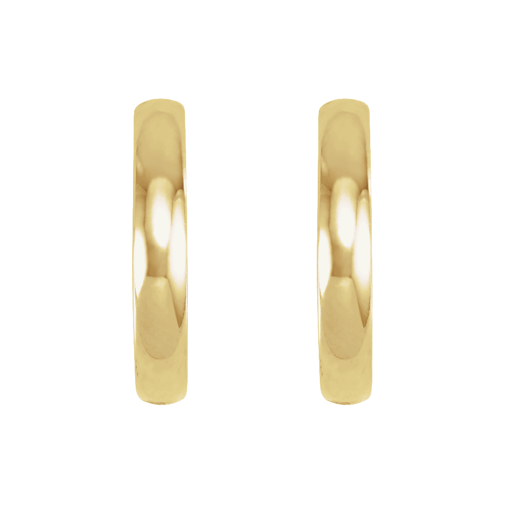 14KT Gold Hinged Hoop Earrings - Image 2