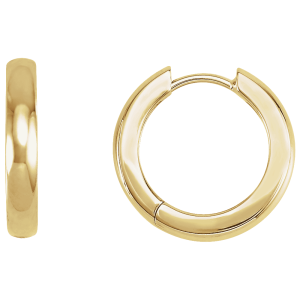 14KT Gold Hinged Hoop Earrings