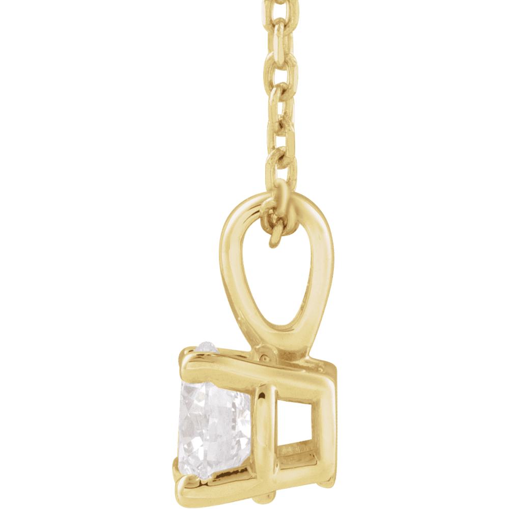14K Gold Lab-Grown Diamond 18" Necklace - Image 2