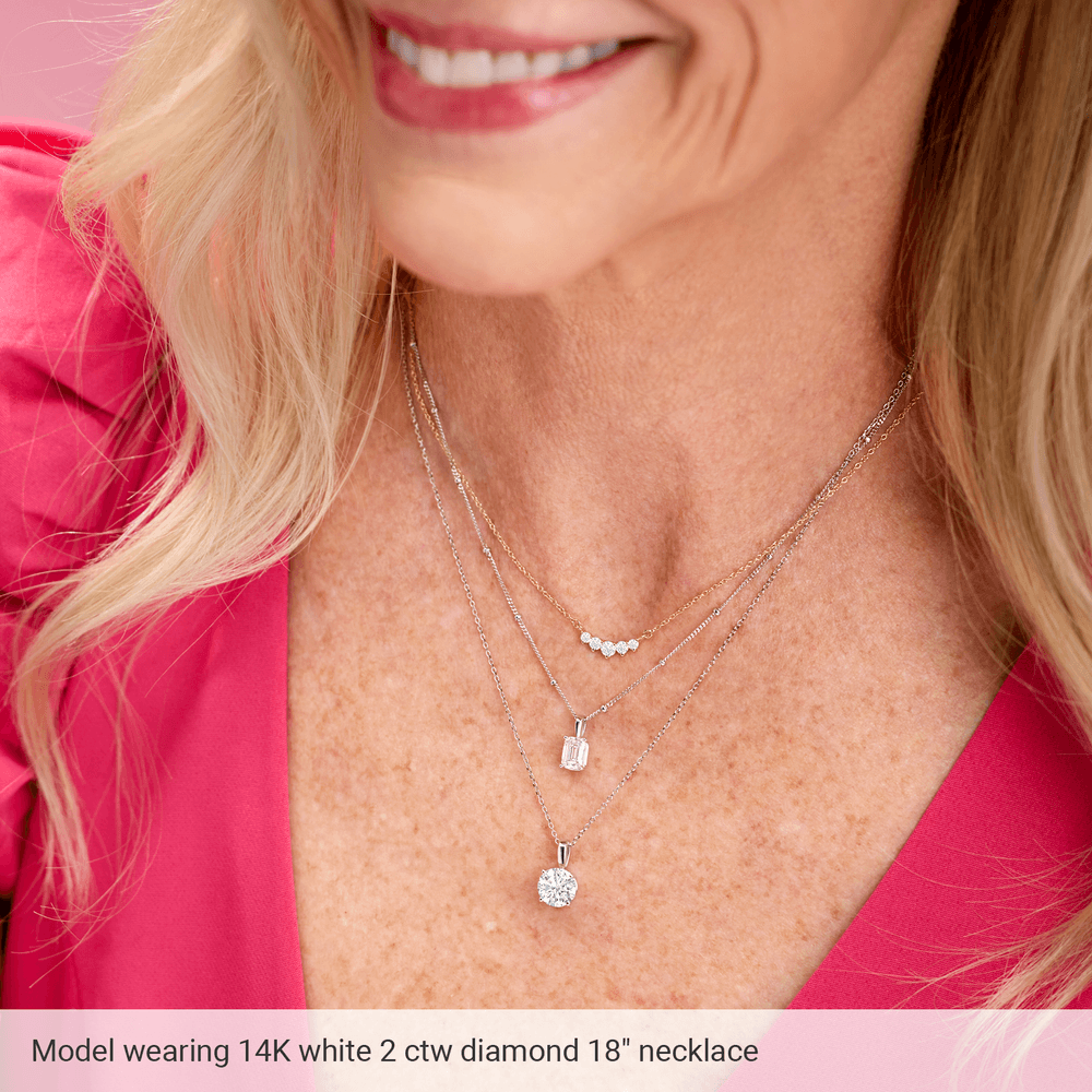 14K Gold Lab-Grown Diamond 18" Necklace - Image 3