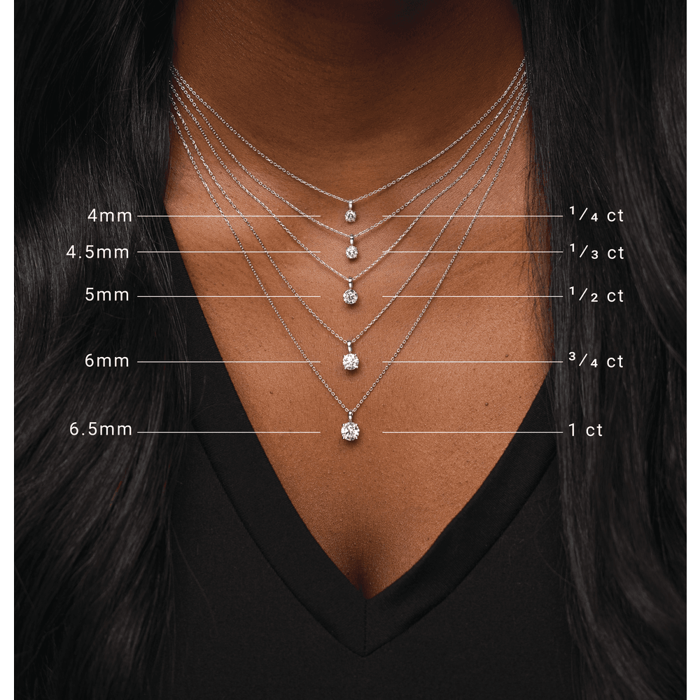 14K Gold Lab-Grown Diamond 18" Necklace - Image 4