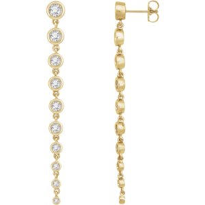 14KT Gold 2 CTW Lab-Grown Diamond Earrings