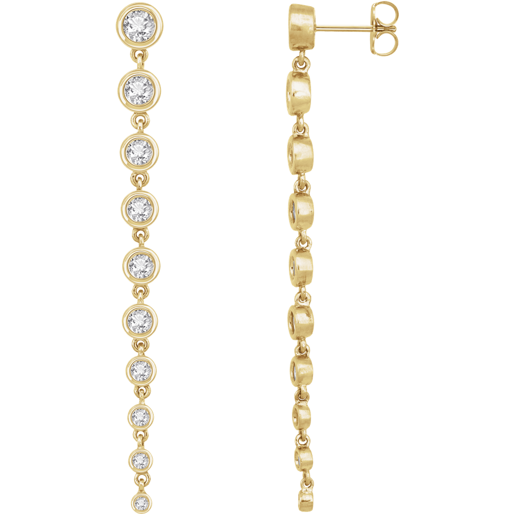 14KT Gold 2 CTW Lab-Grown Diamond Earrings