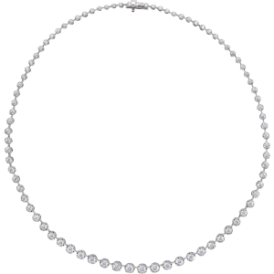 14K Gold 6 3/4 CTW Lab-Grown Diamond Line 16" Necklace