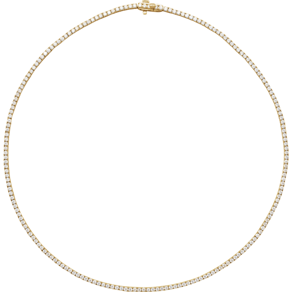 14K Gold 5 7/8 CTW Lab-Grown Diamond Line 16" Necklace