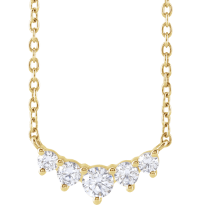 14KT Gold 1/3 CTW Lab-Grown Diamond Graduated 18" Necklace