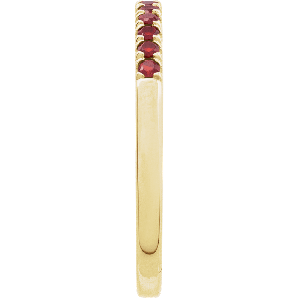14KT Gold Birthstone Stackable Ring - Image 3