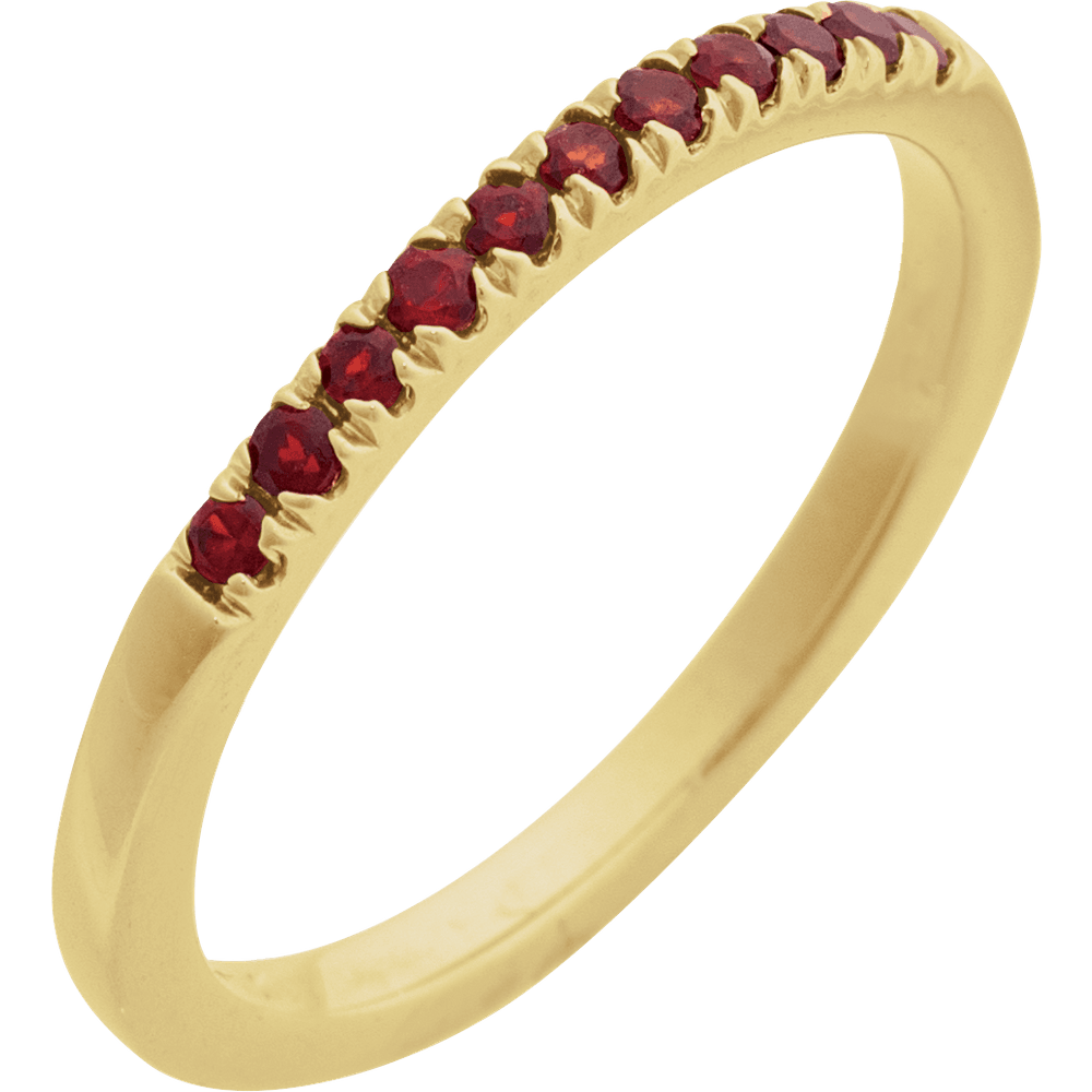 14KT Gold Birthstone Stackable Ring