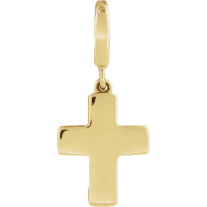 14K Gold Cross Charm/Pendant