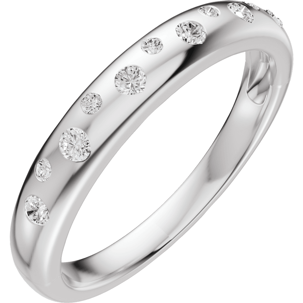 14K Gold 1/5 CTW Lab-Grown Diamond Anniversary Band