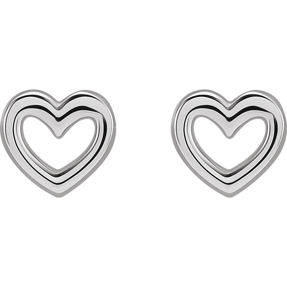 14KT Gold Heart Earrings