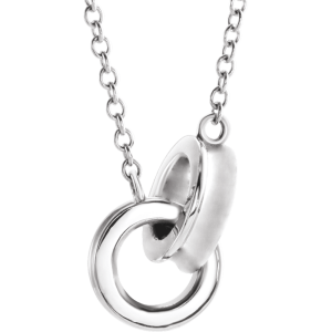 14KT Gold Interlocking Circle Necklace