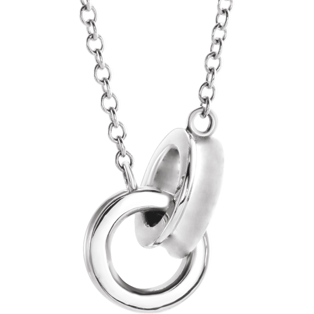 14KT Gold Interlocking Circle Necklace
