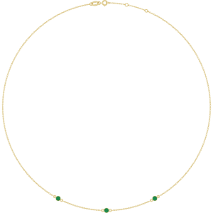 14KT Gold Stone 16-18" Necklace