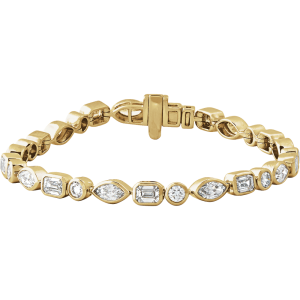 14K Gold 7 1/8 CTW Lab-Grown Diamond Line 7" Bracelet