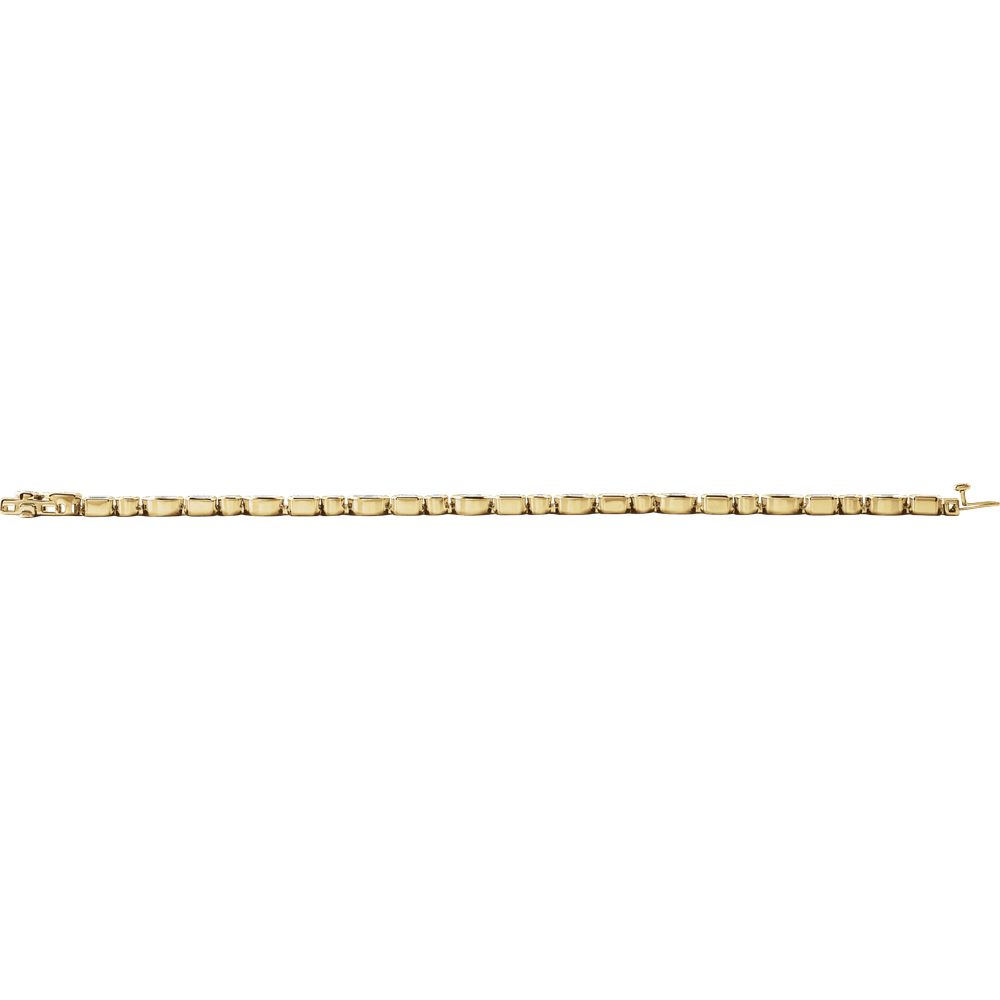 14K Gold 7 1/8 CTW Lab-Grown Diamond Line 7" Bracelet - Image 4