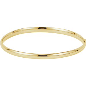 14KT Gold Hinged Bangle Bracelet