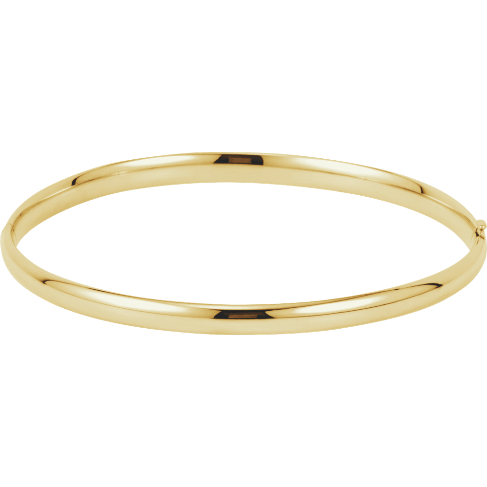 14KT Gold Hinged Bangle Bracelet