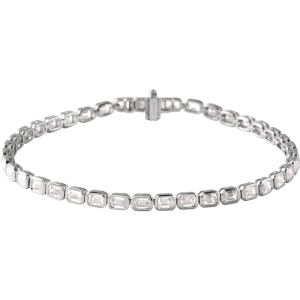 14K Gold 6 1/4 CTW Lab-Grown Diamond Line 7" Bracelet