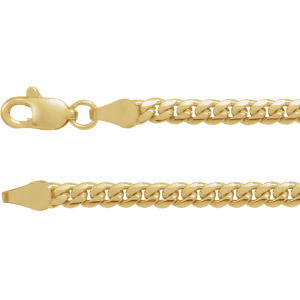 14KT Yellow Gold Cuban Link Curb Chain