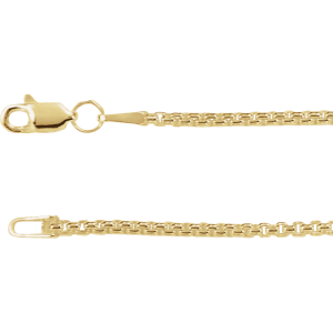 14KT Gold Rounded Box Chain
