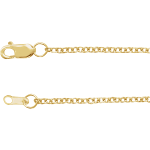 14KT Gold 2.5 mm Cable 7" Chain