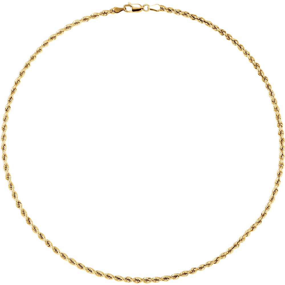 14KT Gold Rope Chain - Image 2