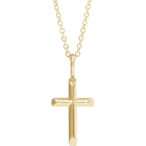 Knife-Edge Cross 16-18" Necklace