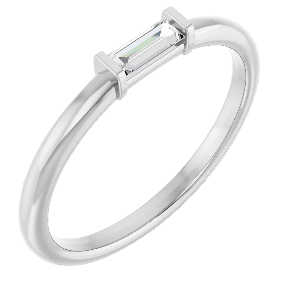 14KT Gold 1/6 CTW Lab-Grown Diamond Stackable Ring