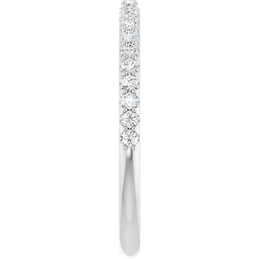 14KT White Gold 1/4 CTW Lab-Grown Diamond Band - Image 5