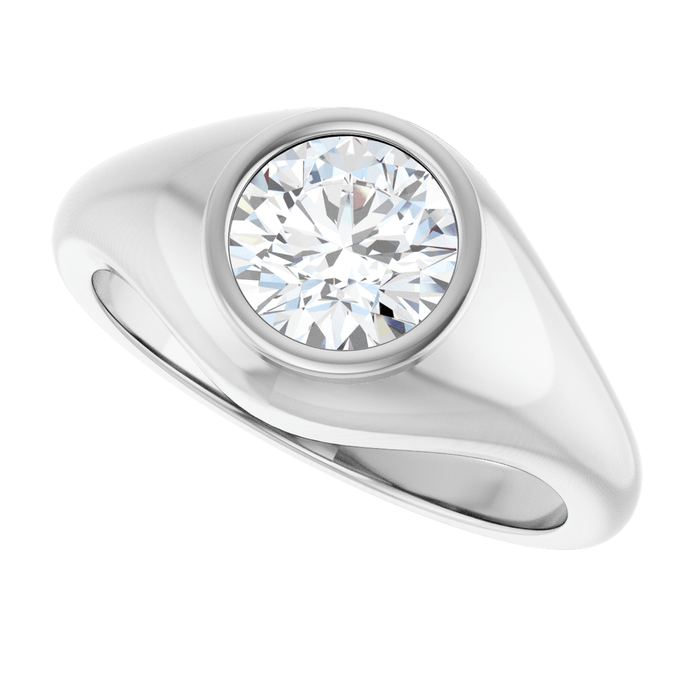 14KT Gold 1 CT Lab-Grown Diamond Ring - Image 4