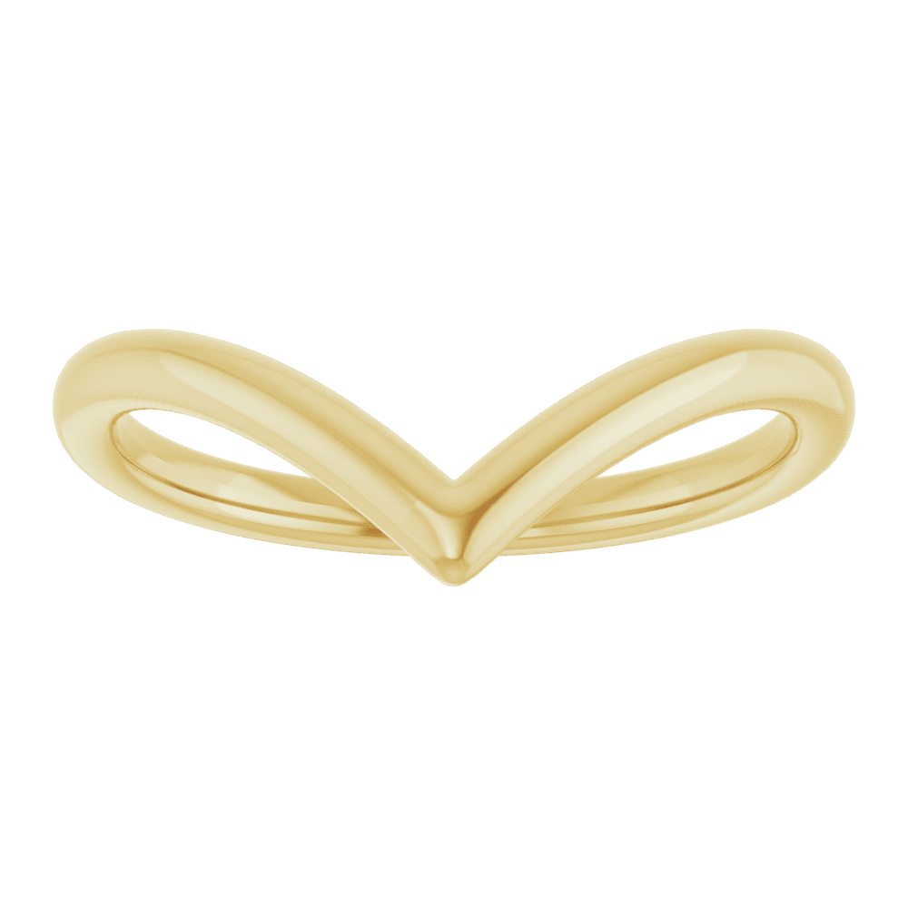 14KT Gold Contour Band - Image 2