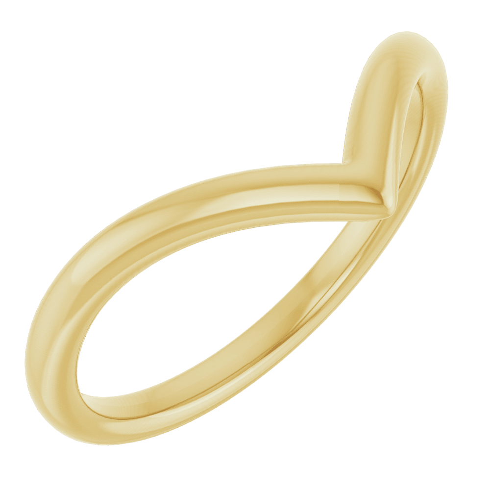 14KT Gold Contour Band