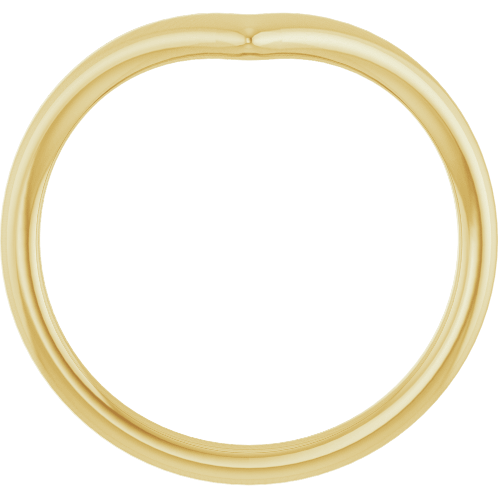 14KT Gold Contour Band - Image 4