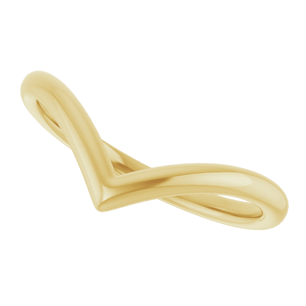14KT Gold Contour Band - Image 5