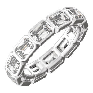 14KT Gold 5 CTW Lab-Grown Diamond Low Profile Eternity Band