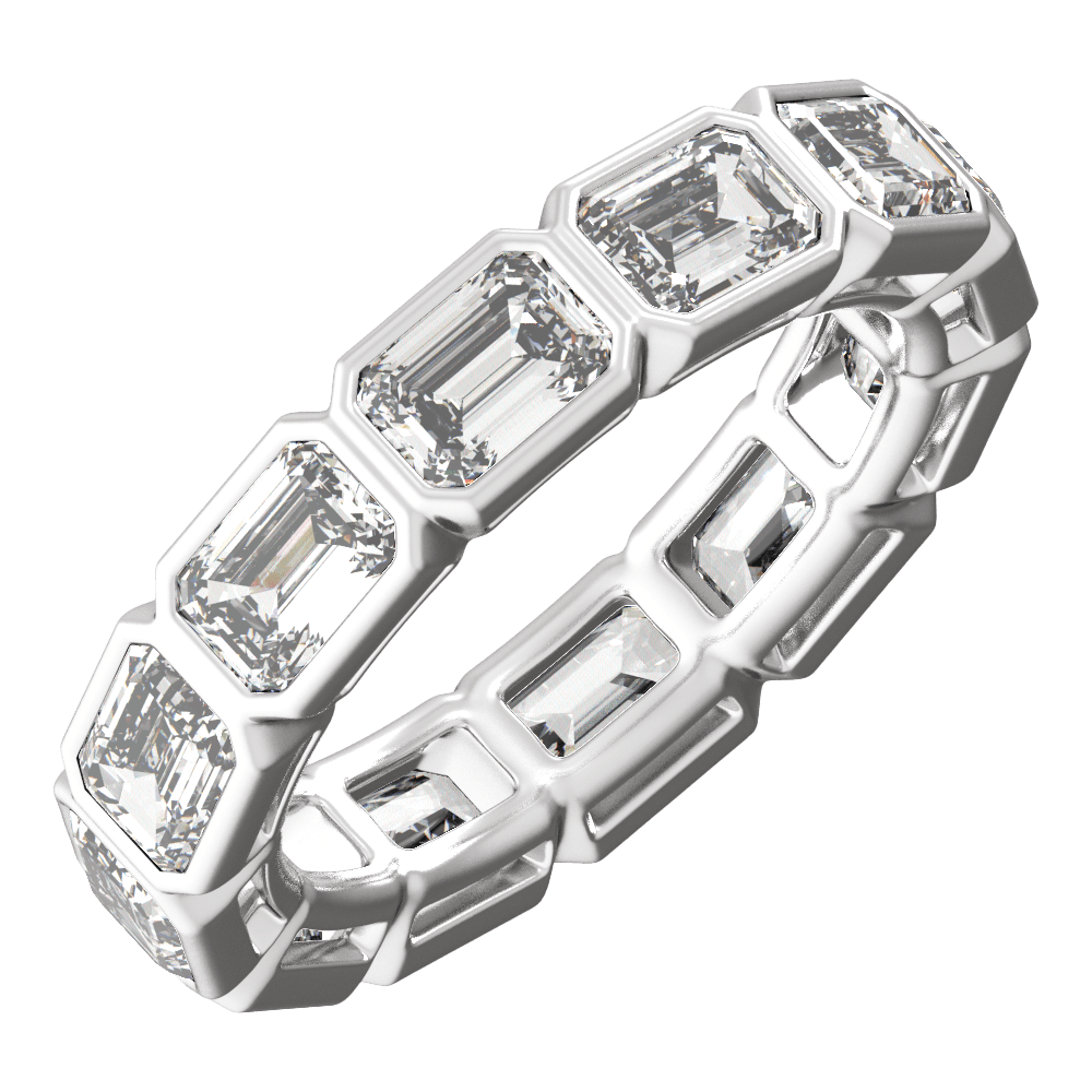 14KT Gold 5 CTW Lab-Grown Diamond Low Profile Eternity Band