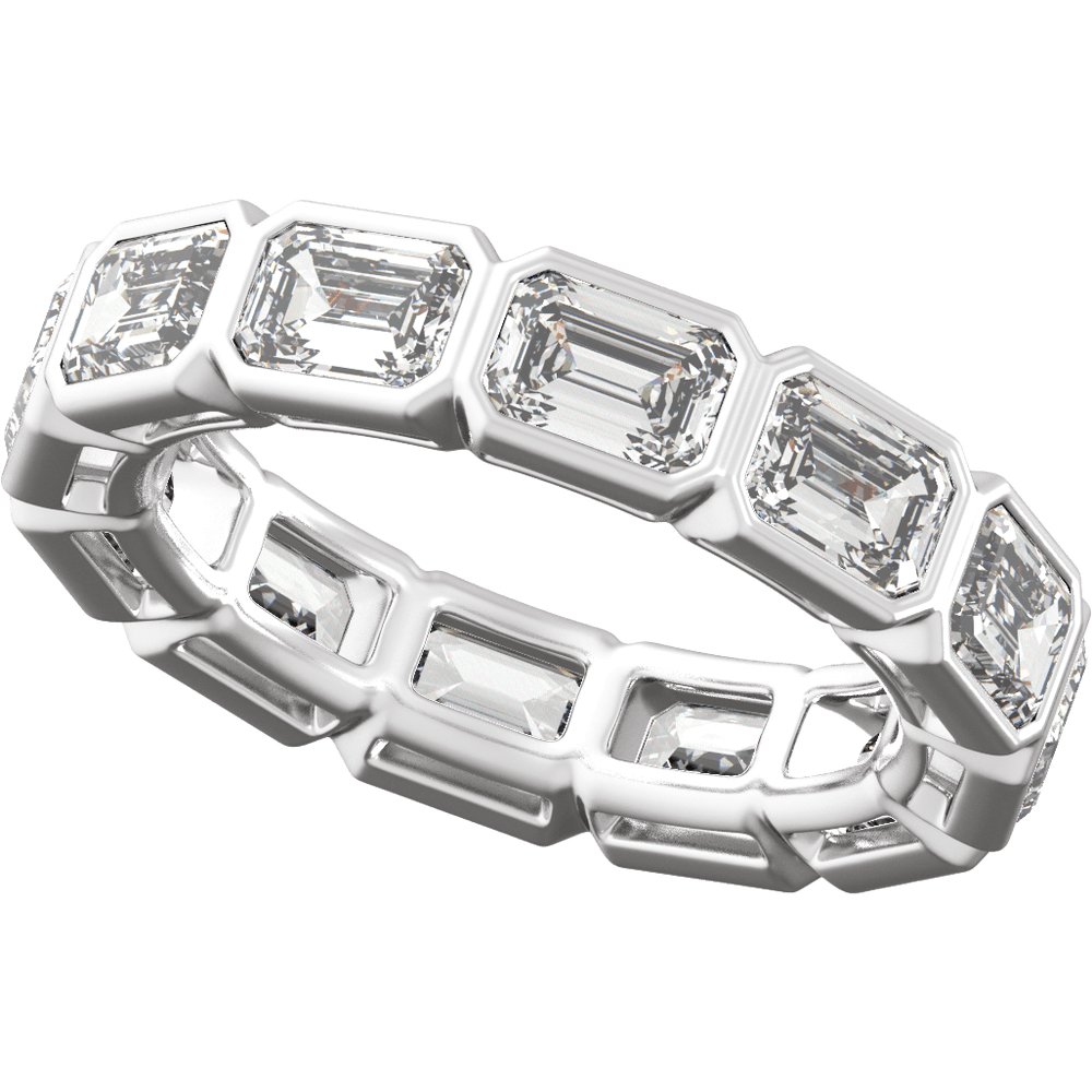 14KT Gold 5 CTW Lab-Grown Diamond Low Profile Eternity Band - Image 2