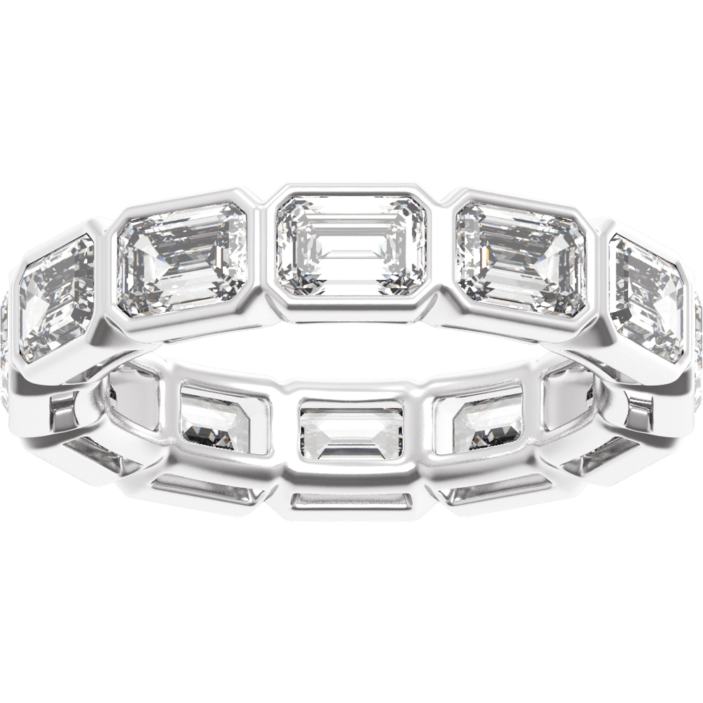 14KT Gold 5 CTW Lab-Grown Diamond Low Profile Eternity Band - Image 3