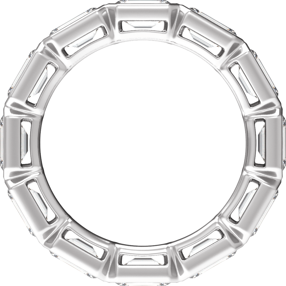 14KT Gold 5 CTW Lab-Grown Diamond Low Profile Eternity Band - Image 4