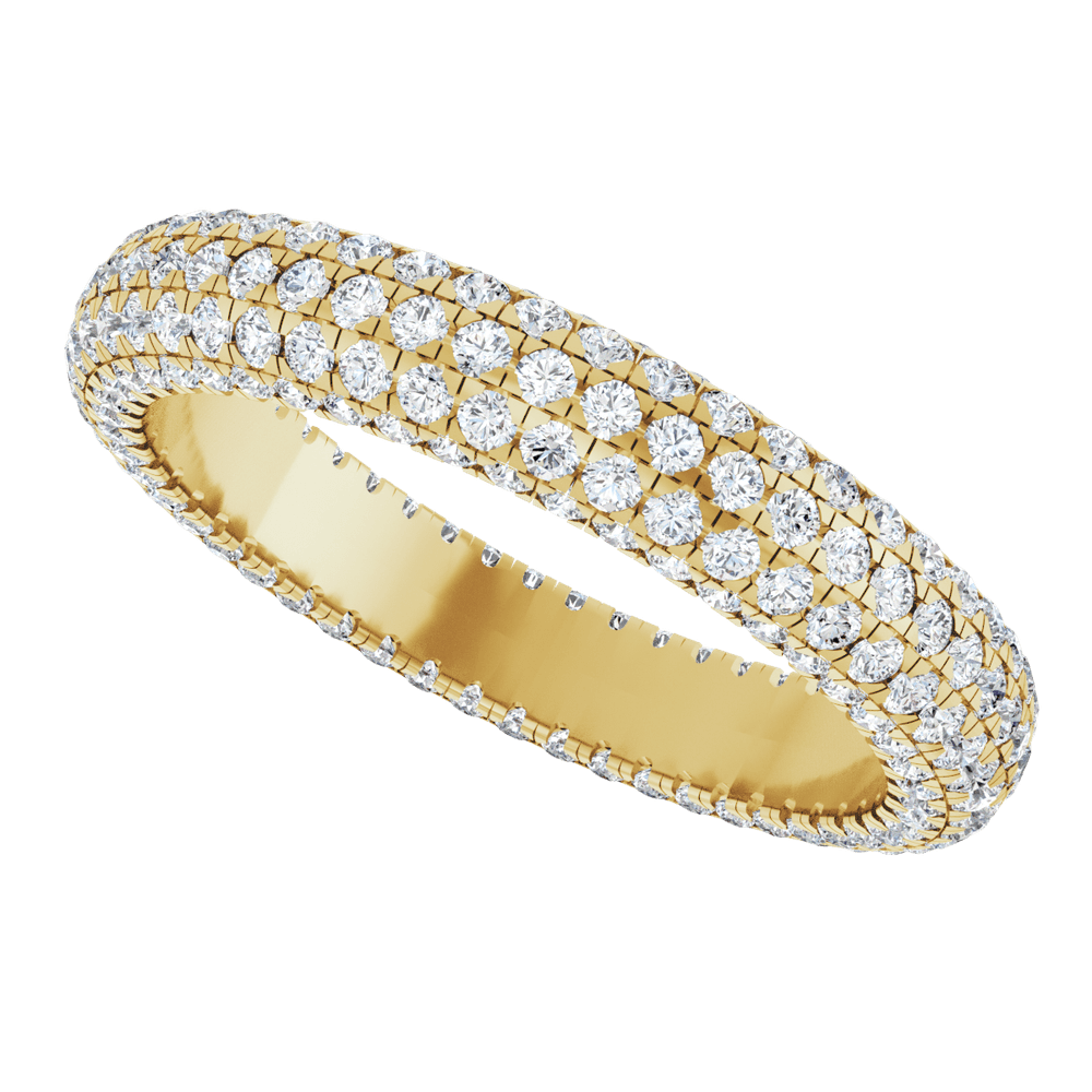 14KT Gold 1 3/8 CTW Lab-Grown Diamond Eternity Band - Image 3